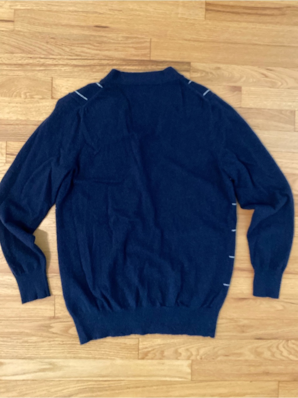 J. Crew Wool Cashmere Blend Cardigan with Windowpane Grid Large - Picture 4 of 9